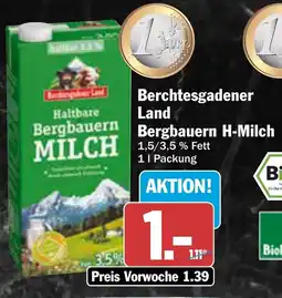 AEZ Berchtesgadener Land Bergbauern Bergbauern H-Milch Angebot