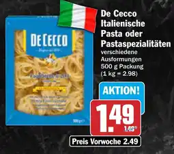 AEZ De Cecco Italienische Pasta oder Pastaspezialitäten Angebot
