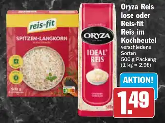AEZ Oryza Reis lose oder Reis-fit Reis im Kochbeutel Angebot