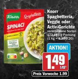 AEZ Knorr Veggie oder Activ-Gerichte Angebot