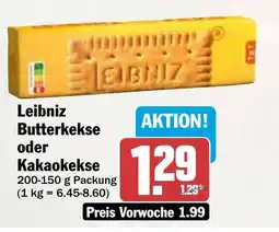 AEZ Leibniz Butterkekse oder Kakaokekse Angebot