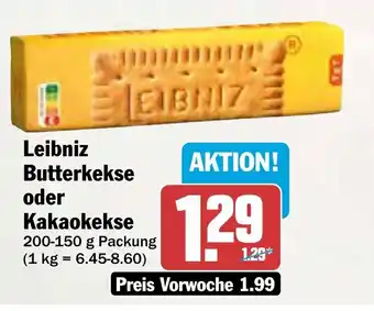 AEZ Leibniz Butterkekse oder Kakaokekse Angebot