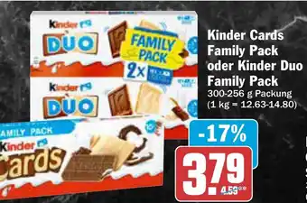 AEZ Kinder Cards Family Pack oder Kinder Duo Family Pack Angebot