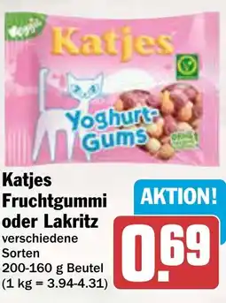 AEZ Katjes Fruchtgummi oder Lakritz Angebot