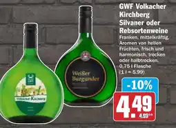 AEZ GWF Volkacher Kirchberg Silvaner oder Rebsortenweine Angebot