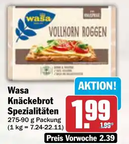 AEZ Wasa Knäckebrot Spezialitäten Angebot