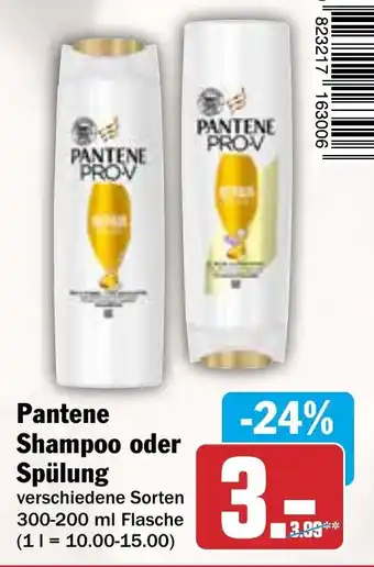AEZ Pantene Shampoo oder Spülung Angebot