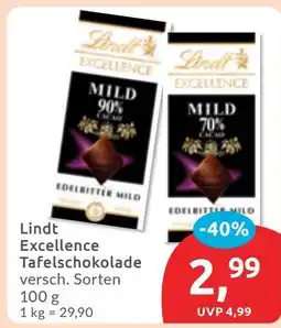 Budni Lindt Excellence Tafelschokolade Angebot