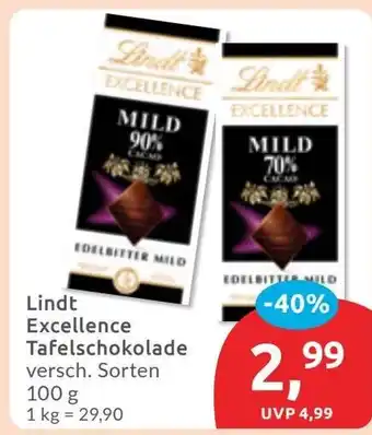 Budni Lindt Excellence Tafelschokolade Angebot