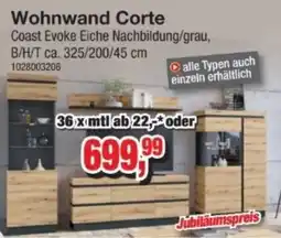 Möbelfundgrube Wohnwand Corte Angebot