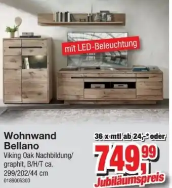 Möbelfundgrube Wohnwand Bellano Angebot