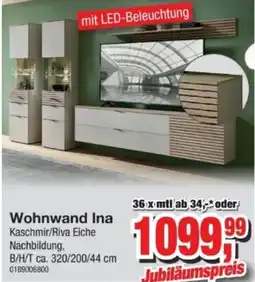 Möbelfundgrube Wohnwand Ina Angebot