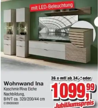 Möbelfundgrube Wohnwand Ina Angebot