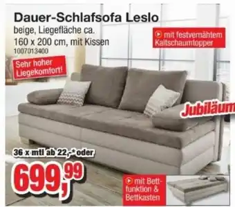 Möbelfundgrube Dauer-Schlafsofa Leslo Angebot