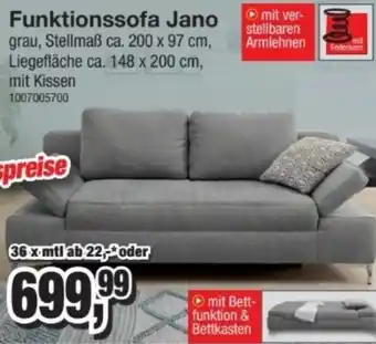 Möbelfundgrube Funktionssofa Jano Angebot