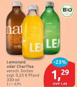Budni Lemonaid oder ChariTea Angebot