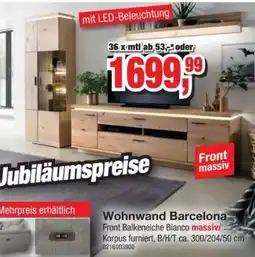 Möbelfundgrube Wohnwand Barcelona Angebot
