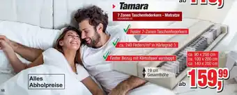 Möbelfundgrube Tamara 7 Zonen Taschenfederkern - Matratze Angebot
