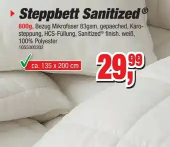 Möbelfundgrube Steppbett Sanitized Angebot