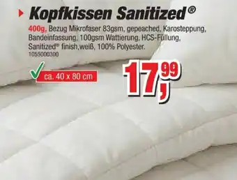 Möbelfundgrube Kopfkissen Sanitized Angebot