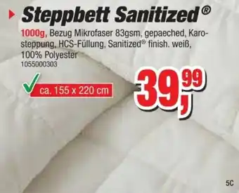 Möbelfundgrube Steppbett Sanitized Angebot