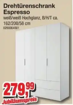 Möbelfundgrube Drehtürenschrank Espresso Angebot