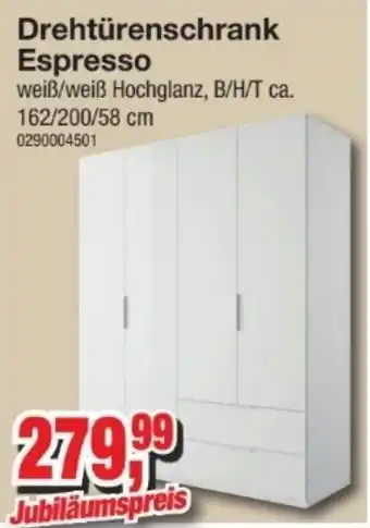 Möbelfundgrube Drehtürenschrank Espresso Angebot