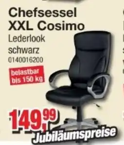 Möbelfundgrube Chefsessel XXL Cosimo Lederlook schwarz Angebot