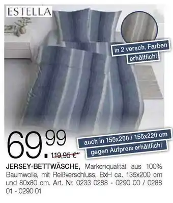 Möbel Heinrich Estella Jersey Bettwäsche Angebot