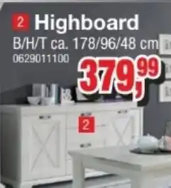 Möbelfundgrube Highboard B/H/T ca. 178/96/48 cm Angebot