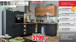 Möbelfundgrube nobilia Eckküche Laser/Structura, ca. 305 x 185 cm Angebot