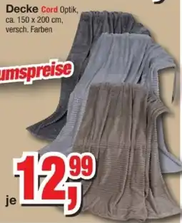 Möbelfundgrube Decke Cord Optik Angebot