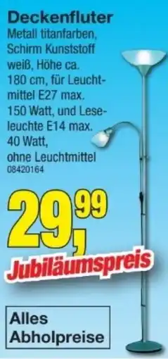 Möbelfundgrube Deckenfluter Angebot