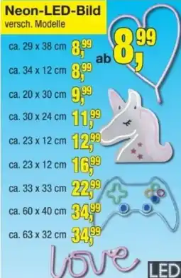 Möbelfundgrube Neon-LED-Bild Angebot
