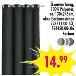 Möbel Boss Ösenvorhang Angebot