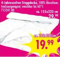 Möbel Boss 4-Jahreszeiten Steppdecke Angebot