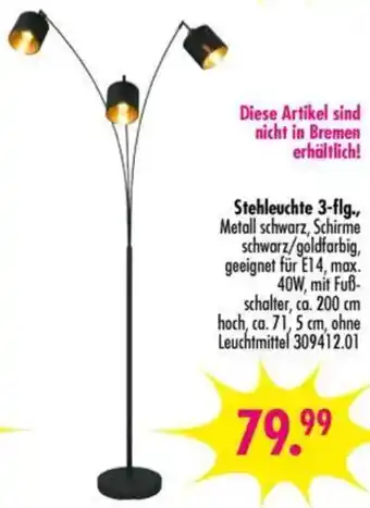 Möbel Boss Stehleuchte 3-flg. Angebot