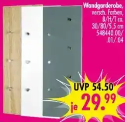 Möbel Boss Wandgarderobe Angebot