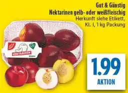 diska Gut & Günstig Nektarinen gelb- oder weißfleischig Angebot