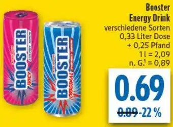 diska Booster Energy Drink Angebot