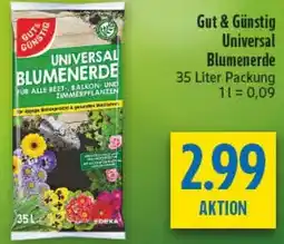diska Gut & Günstig Universal Blumenerde Angebot