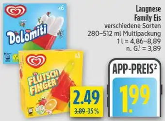 diska Langnese Family Eis Angebot