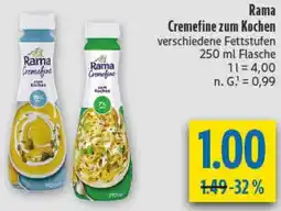diska Rama Cremefine zum Kochen Angebot
