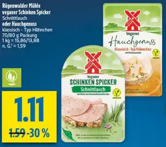 diska Rügenwalder Mühle veganer Schinken Spicker oder Hauchgenuss Angebot
