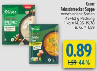 diska Knorr Feinschmecker Suppe Angebot