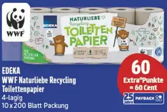 diska EDEKA WWF Naturliebe Recycling Toilettenpapier Angebot