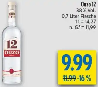 diska Ouzo 12 Angebot