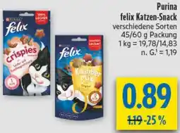 diska Purina felix Katzen-Snack Angebot