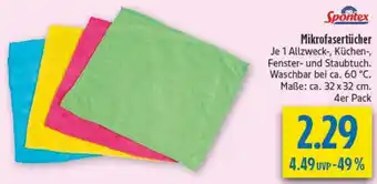 diska Spontex Mikrofasertücher Angebot