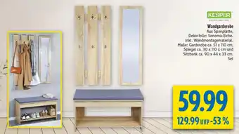 diska KESPER Wandgarderobe Angebot
